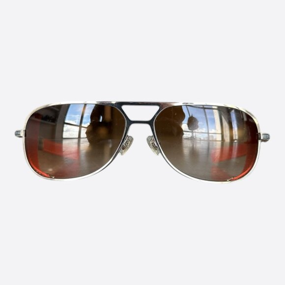Chrome Hearts Orange & Silver Stepchild Aviator Sunglasses